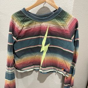 aviator nation cropped sweatshirt